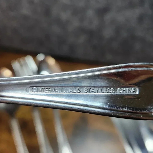 International ADVENTURE Flatware Stainless 39 Piece Mixed Lot Rope Silverware - Picture 5 of 7